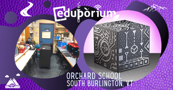 Merge Cube Donation at the Orchard School in Burlington, VT